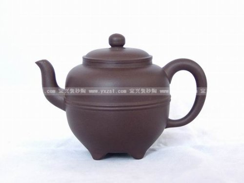 鲍正兰紫砂壶 四脚腰线 