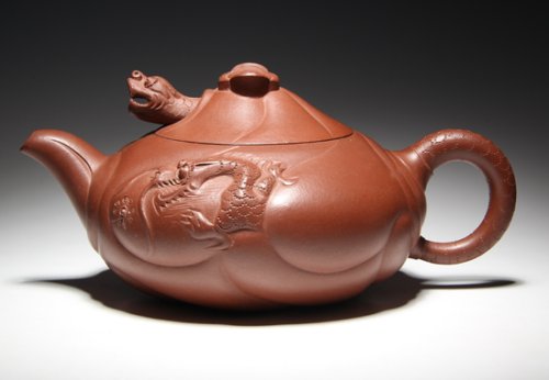 王小苏紫砂壶 小苏鱼化龙 