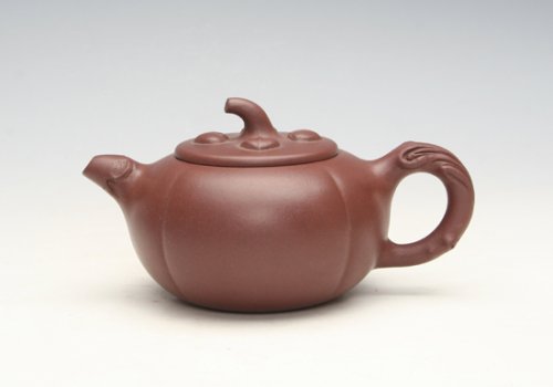 连士舫紫砂壶 柿子壶 