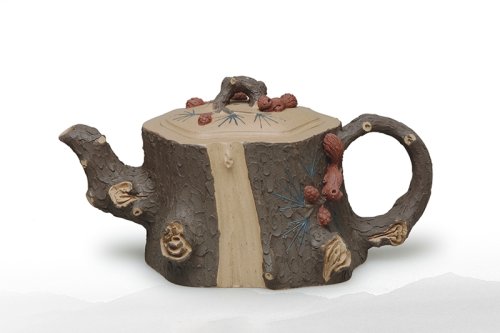 恽益萍紫砂壶 松段 