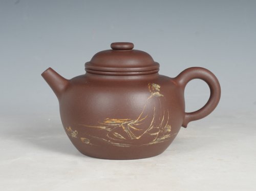 王玉美紫砂壶 圈纽 