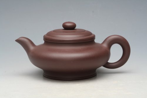 朱耀群紫砂壶 水扁 