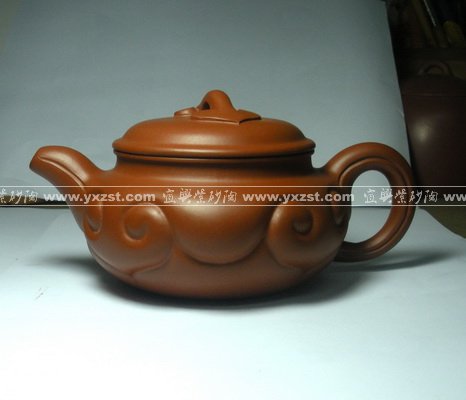 王安凤紫砂壶 仿古如意 