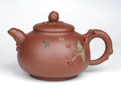 尹月华紫砂壶 花开富贵  500... 