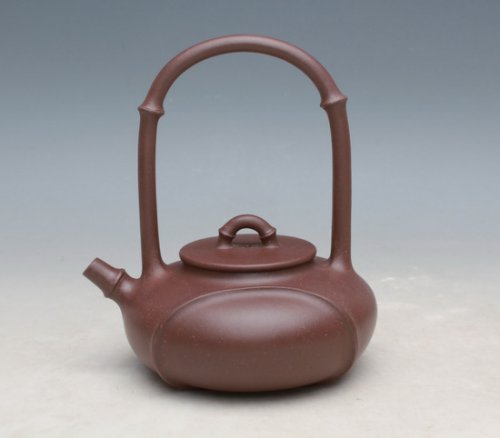 史效军紫砂壶 韵竹提梁 