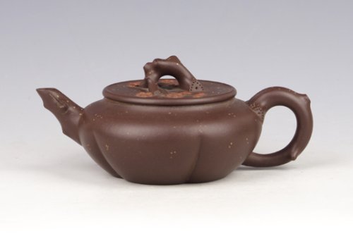 孟小军紫砂壶 踏雪寻梅紫泥 
