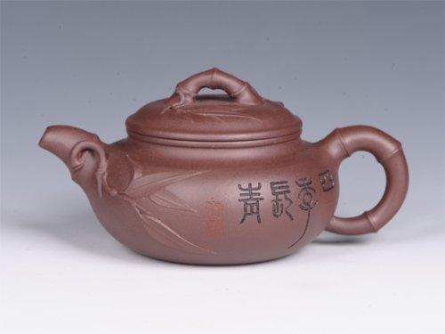 董建平紫砂壶 竹仿古 