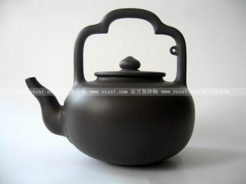 秦永强紫砂壶 如意提梁 