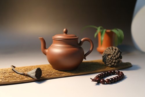 周庚大紫砂壶 饮月 