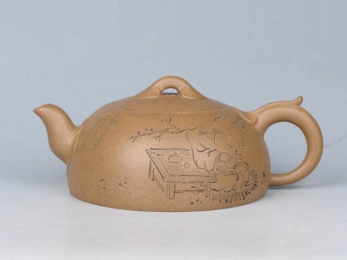 周庚大紫砂壶 如意 