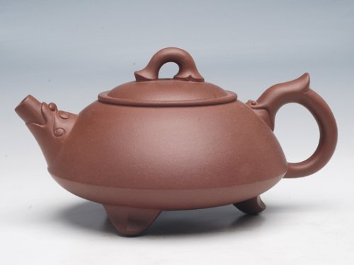 陈健紫砂壶 环龙如意 