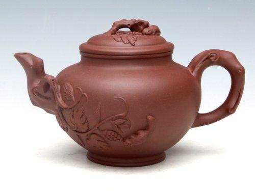 朱新南紫砂壶 松鼠葡萄（紫泥）大600ML   中400ML  小300ML 