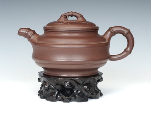 徐俊紫砂壶 双线竹鼓 