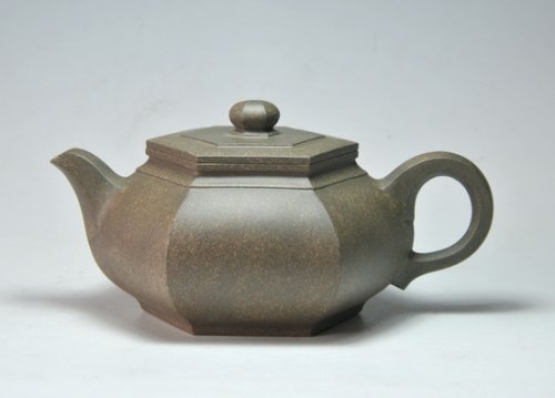 石燕紫砂壶 雅古六方壶 