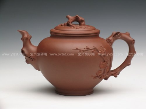 褚婷圆紫砂壶 咏梅 