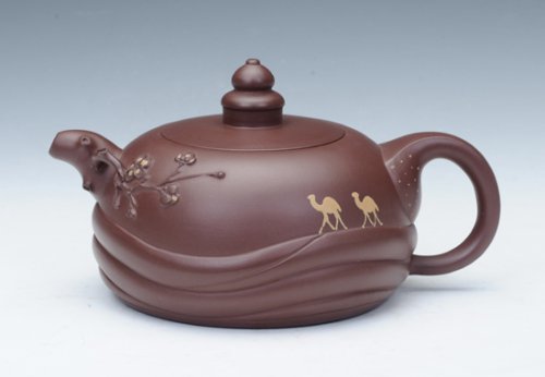 陈永付紫砂壶 昭君出塞 