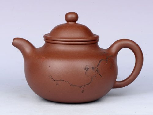 严伟亮紫砂壶 掇球 