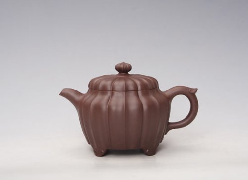 魏治国紫砂壶 菱花锦囊 