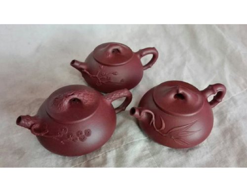 余丝雯紫砂壶 松竹梅 