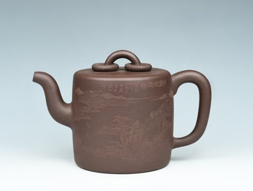 朱其大紫砂壶 双圈 
