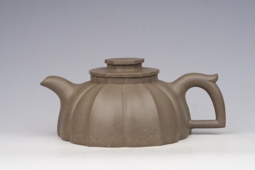 张生荣紫砂壶 六瓣转轮壶  天清泥 