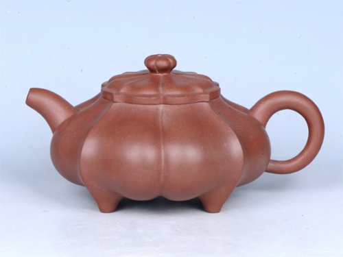 吴耀清紫砂壶 四季菱花壶 