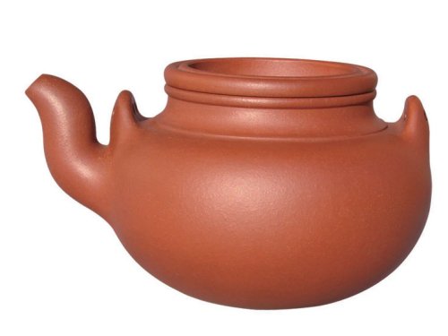 周全紫砂壶 蛋包提梁壶 