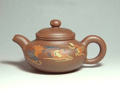 周冠华紫砂壶 泥绘系列 