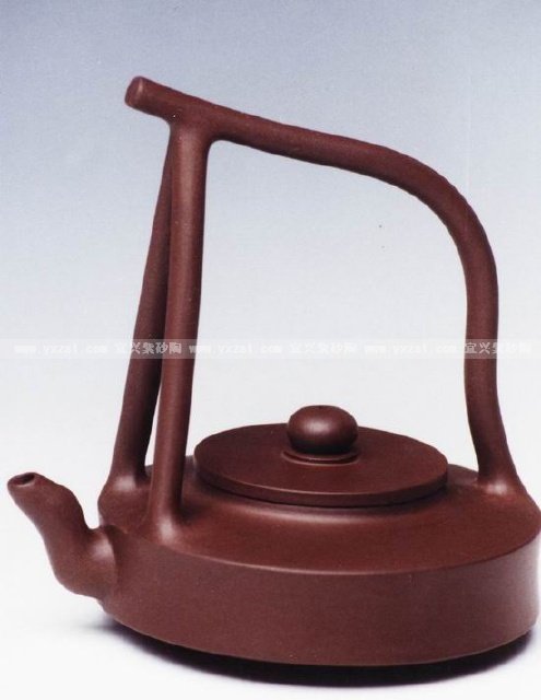 秦永强紫砂壶 咏璧提梁 