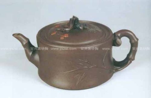 许成权紫砂壶 圆松竹梅壶 