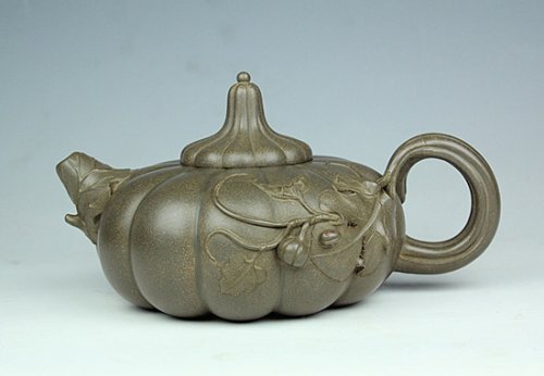 潘孟华紫砂壶 大南瓜壶 