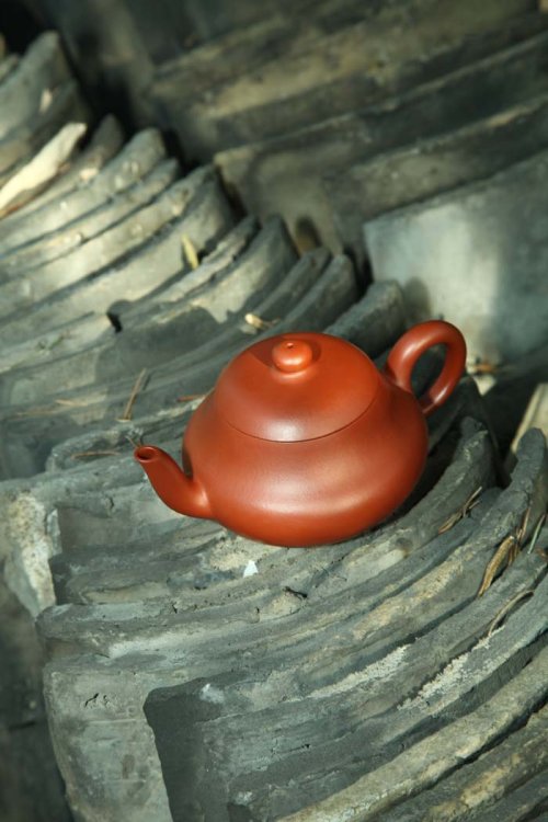 吴春华紫砂壶 君德 大红袍朱泥 