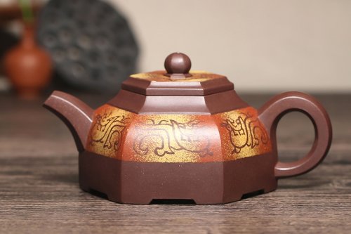 范建中紫砂壶 六方汉风 