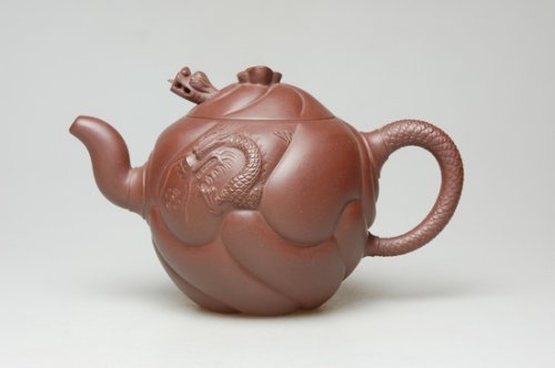 佘勤南紫砂壶 鱼化龙 