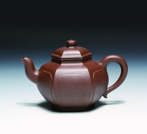 庄玉林紫砂壶 紫玉奎方 