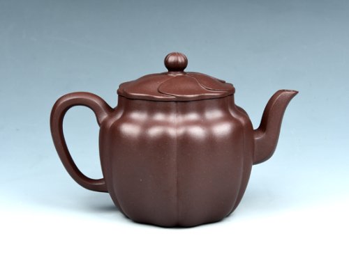 董建平紫砂壶 花瓣筋囊 