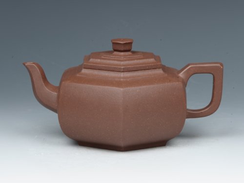 钱红月紫砂壶 雪华 