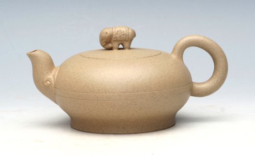 吴青紫砂壶 吉祥如意 