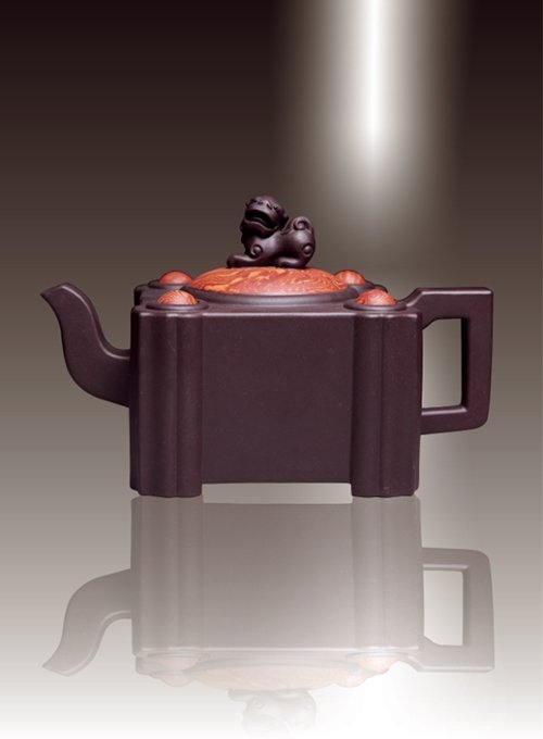 孔小明紫砂壶 欢天喜地壶 