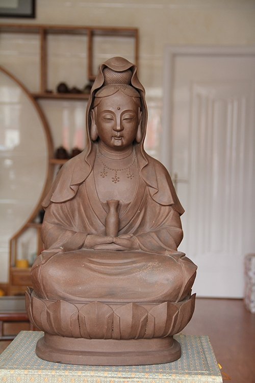 李正华紫砂壶 座莲正观音 