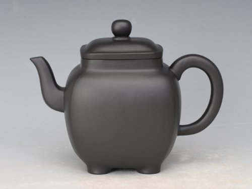 邵文紫砂壶 鸣远四方（高黑泥） 