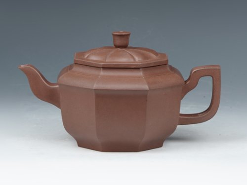 罗有财紫砂壶 八方壶 