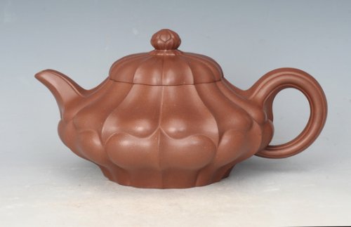 李军紫砂壶 合菱 