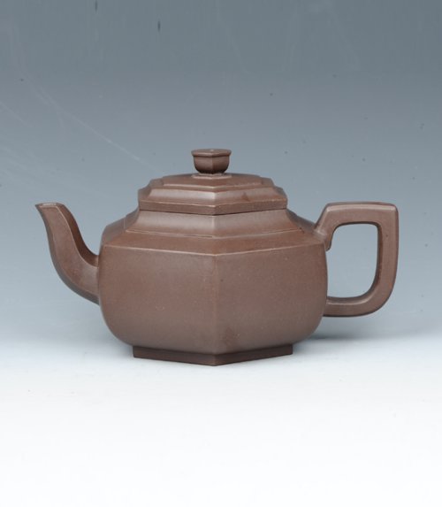 应敏亚紫砂壶 六方雪华 