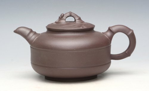 吴青紫砂壶 韵竹 