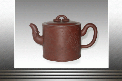 江建群紫砂壶 神龙双圈 