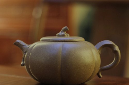 程彩华紫砂壶 柿圆 