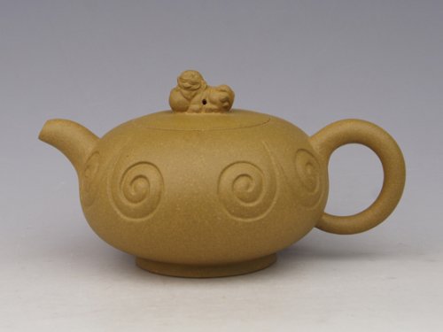 李刚紫砂壶 狮球如意 