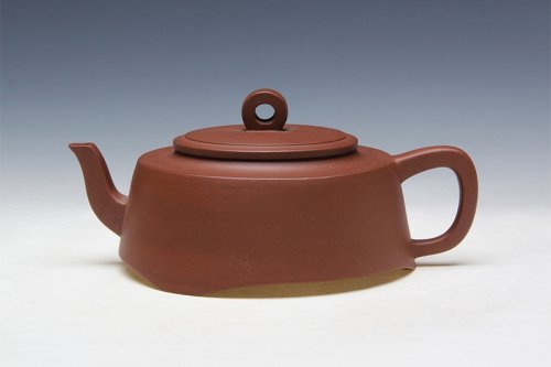 朱国强紫砂壶 三足玉璧 