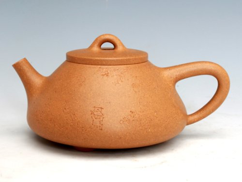 吴军虎紫砂壶 段泥石瓢 